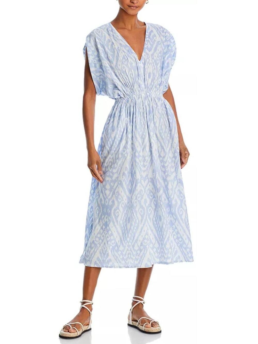 NWT ECHO New York 100% Cotton Ikat Lightweight Cover Up Dress Swim Beach